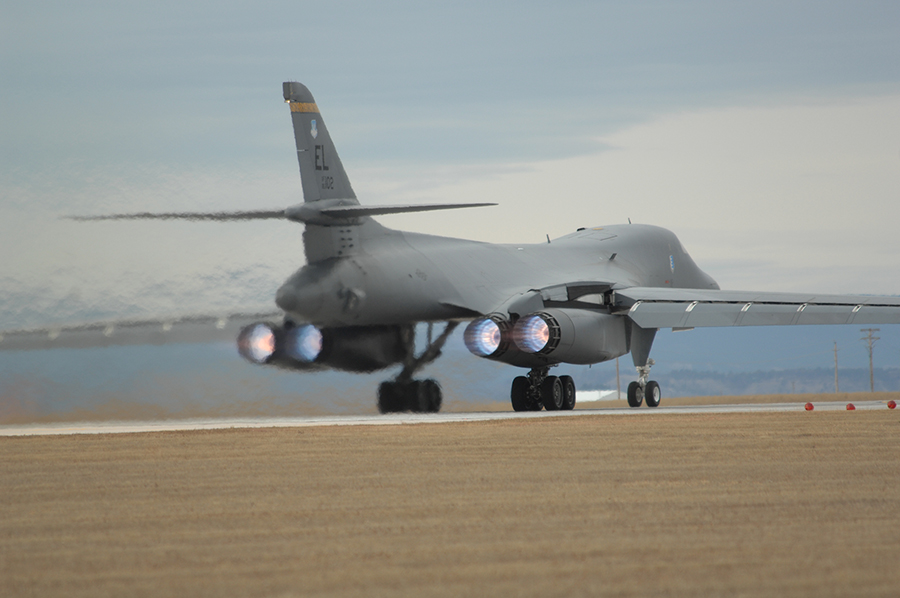 B1B Bomber Taking Off