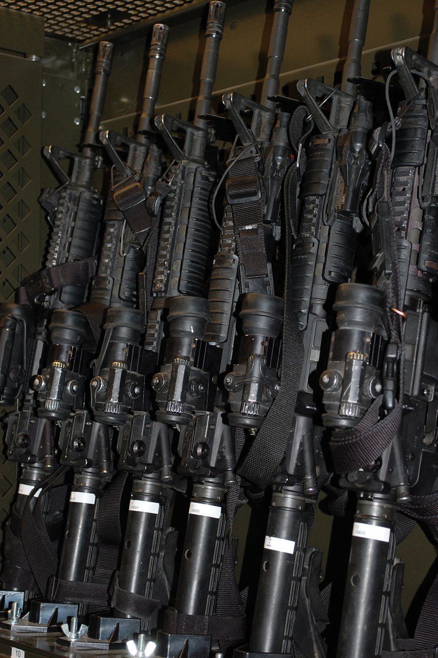 M4 Carbines Storage Rack Malmstrom AFB