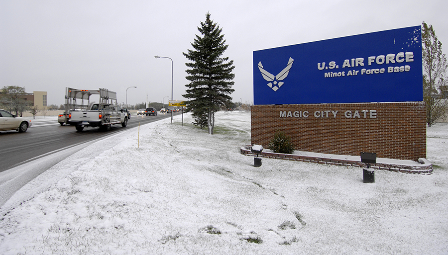 Minot Air Force Base Main Gate