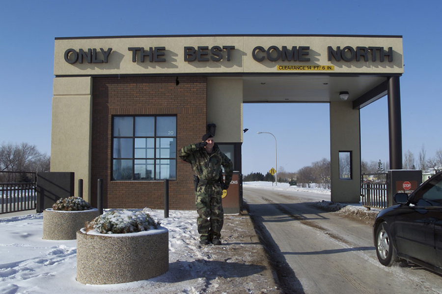 Minot Air Force Base Main Gate