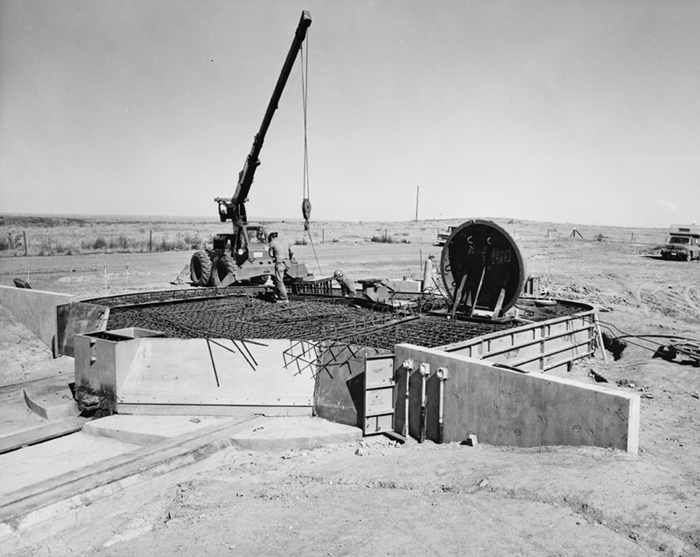 Minuteman Silo Door Being Poured