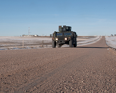 Security Patrol Near Missile Alert Facility